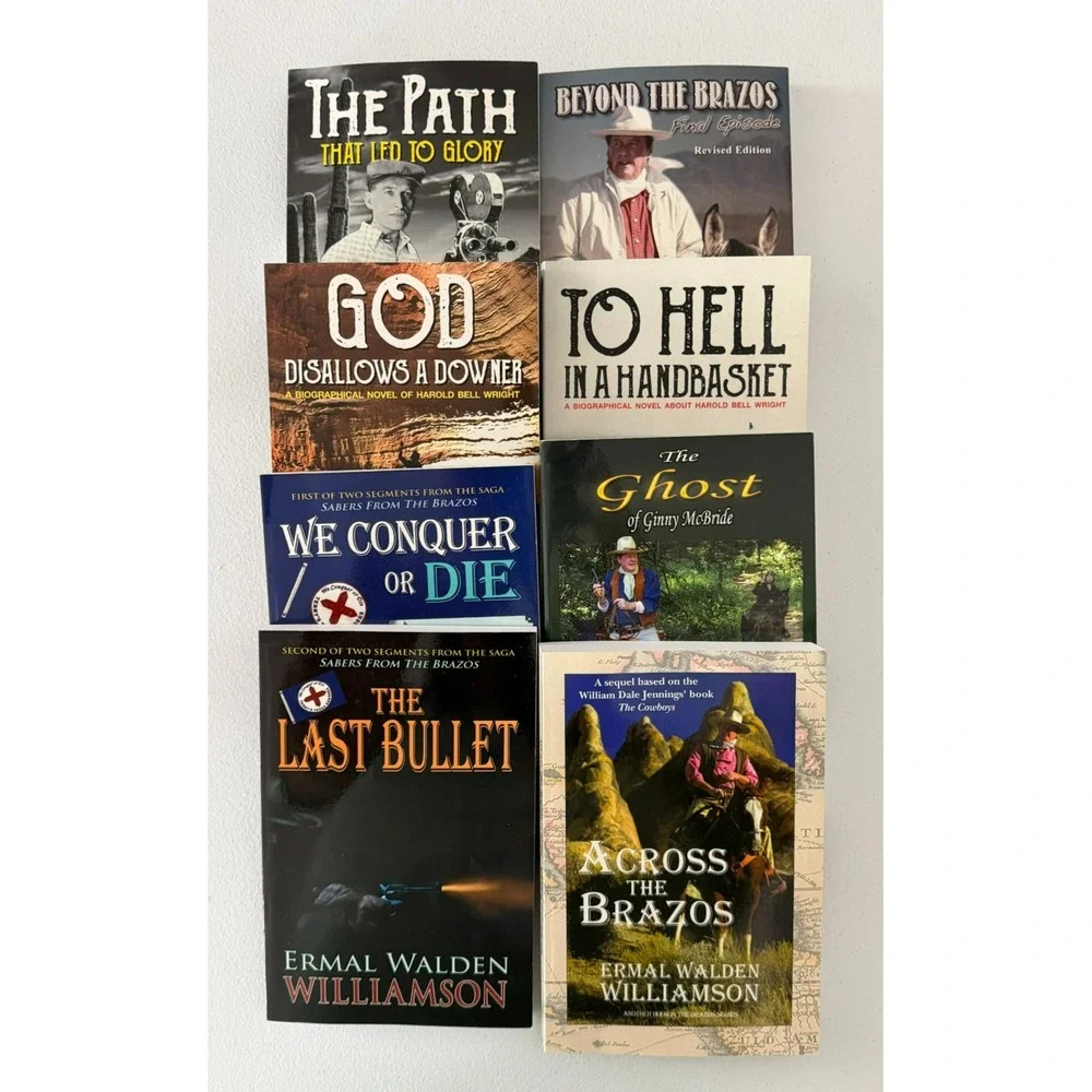 Ermal Walden Williamson Signed 7 Book Lot Brazos Western John Wayne Harold Wrigh